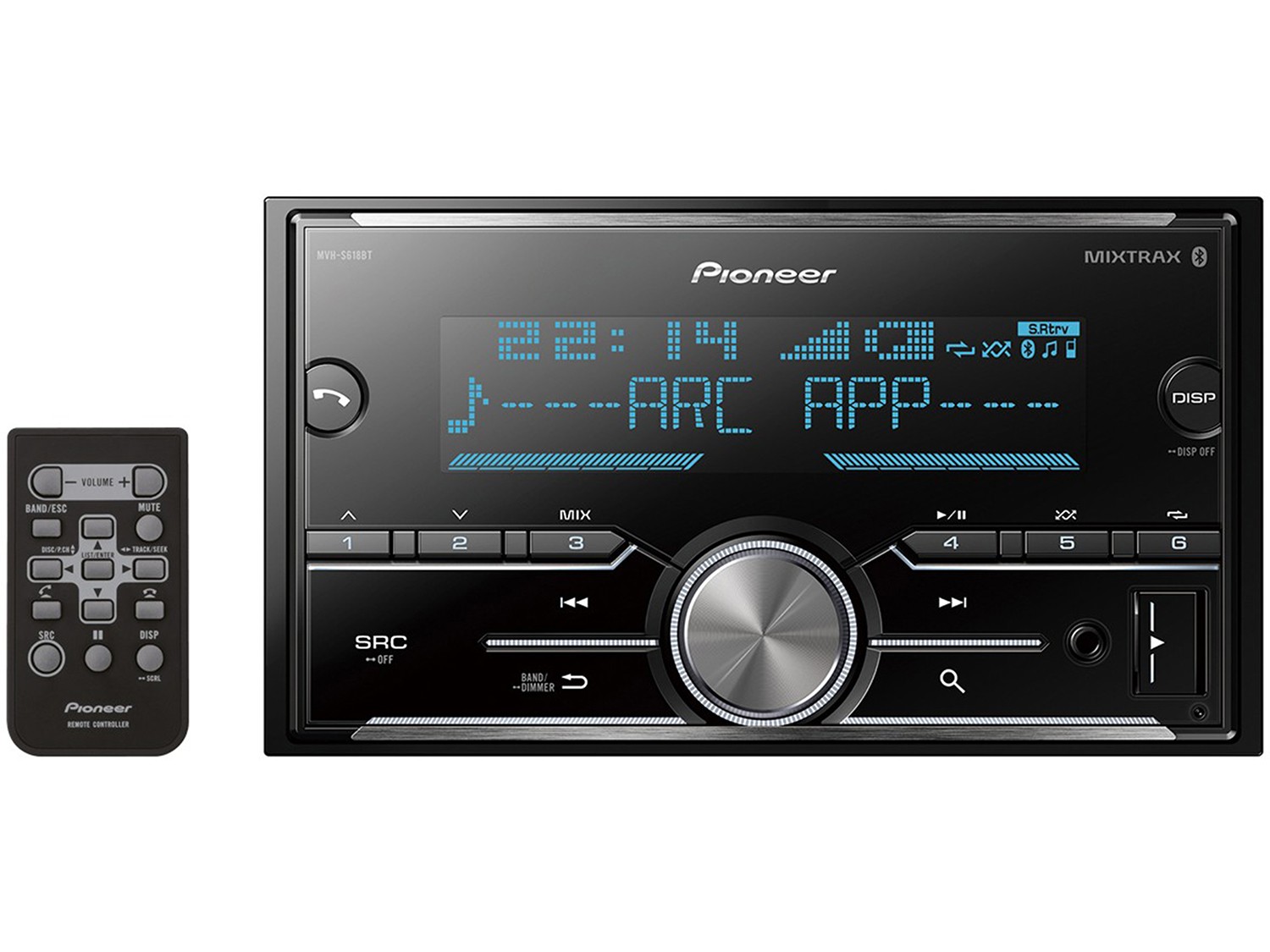 Central Multimídia Pioneer MVH-S618BT LCD - Bluetooth USB Auxiliar - Imagem 3