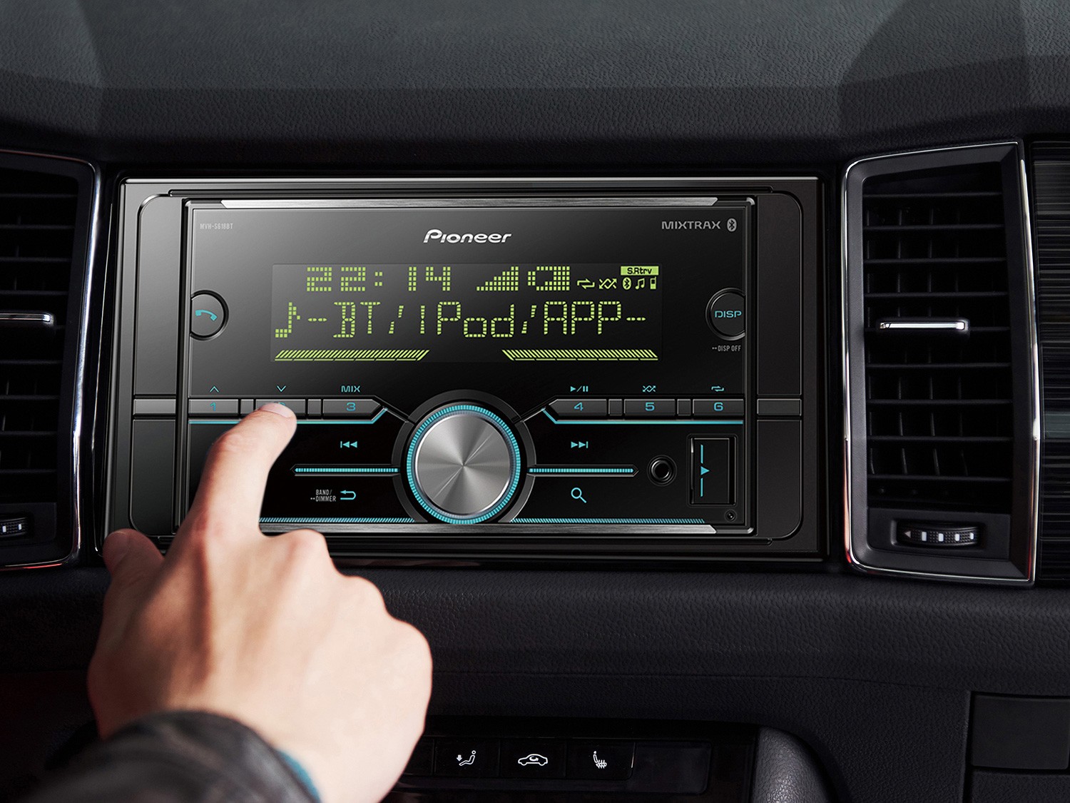 Central Multimídia Pioneer MVH-S618BT LCD - Bluetooth USB Auxiliar