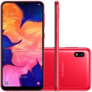 Smartphone Samsung Galaxy A10 32GB Vermelho 4G – 2GB RAM 6,2” Câm. 13MP + Câm. Selfie 5MP